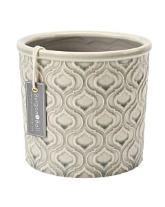 Burgon & Ball Venetian Glazed Pot Grey-Large
